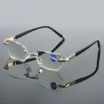New Sapphire high hardness anti blue light intelligent dual focus reading glasses - Image 2