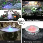 Mist Maker Fogger with 12-Color LED Lights for Fountains & Ponds - Image 4