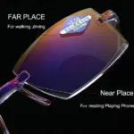 New Sapphire high hardness anti blue light intelligent dual focus reading glasses - Image 6